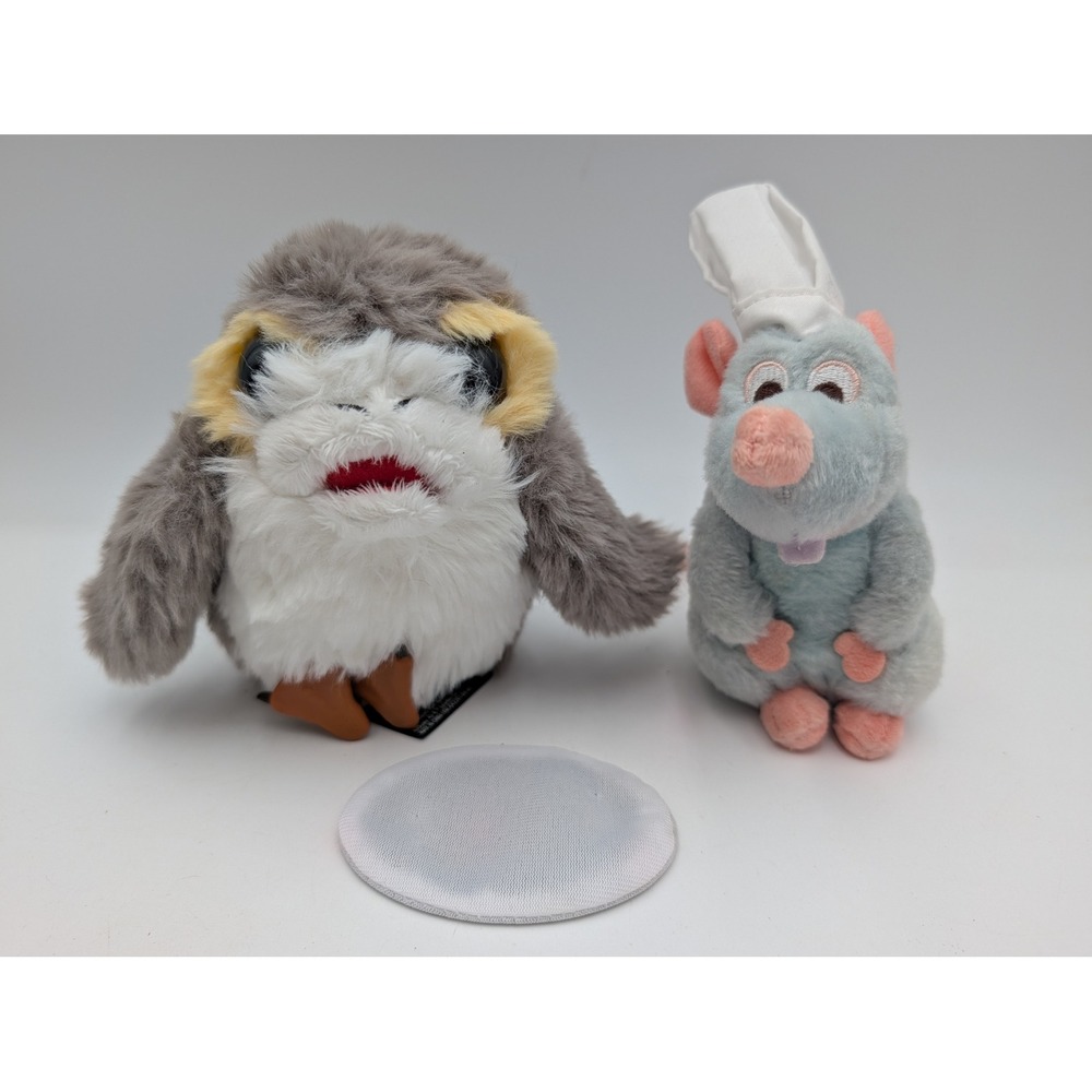 Disney Parks Shoulder Plush Lot Porg Star Wars Remy Ratatouille Magnetic